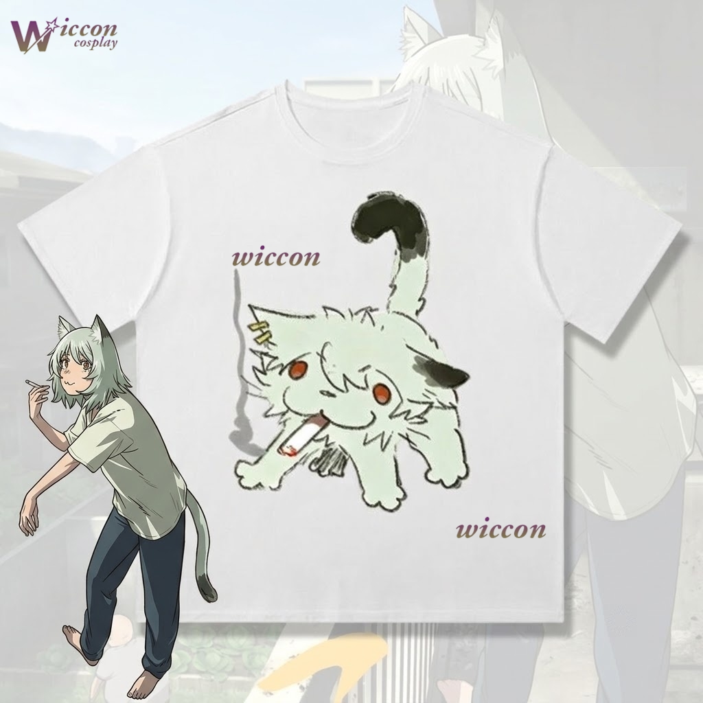 Anime Merchandise T-Shirts - تي شيرت قطني بأكمام قصيرة بطباعة