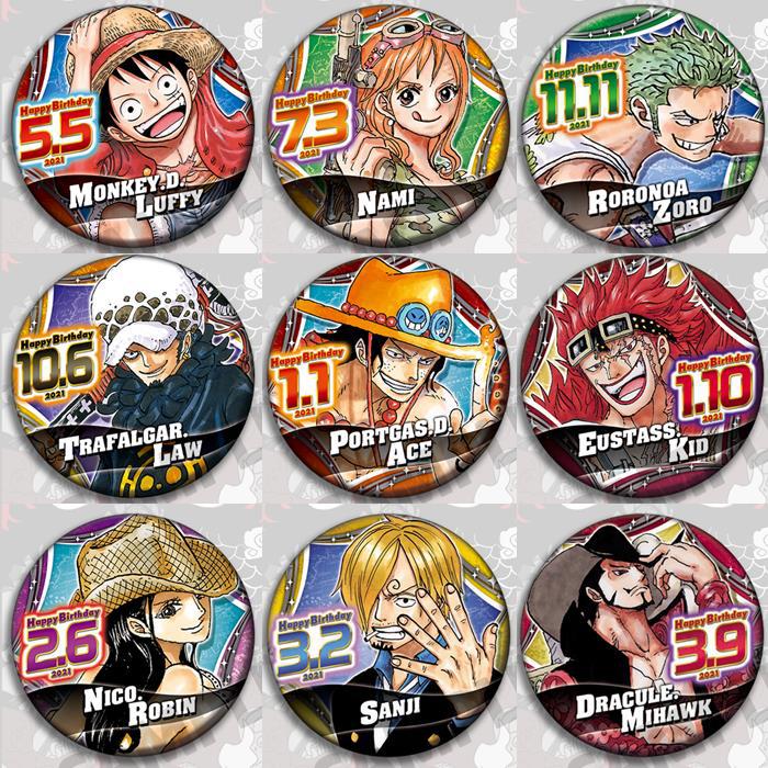 Anime One Piece Merchandise - مجموعة دبوس شارة أنيمي قطعة واحدة