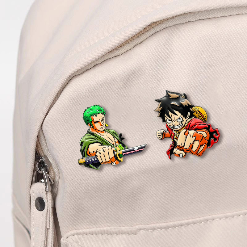 مجموعة من 4 دبابيس كرتونية من  - مراجعة Anime One Piece Merchandise وسعره